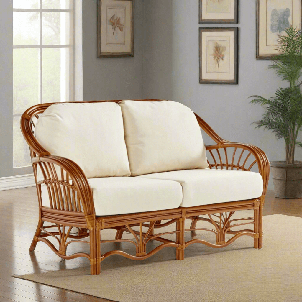 South Sea Rattan Palm Harbor Indoor Loveseat