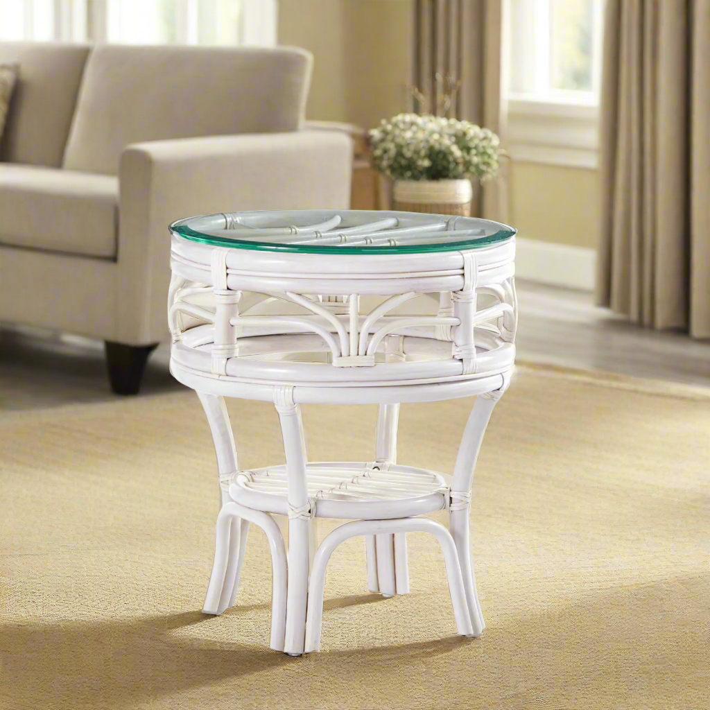 South Sea Rattan Palm Harbor Indoor End Table