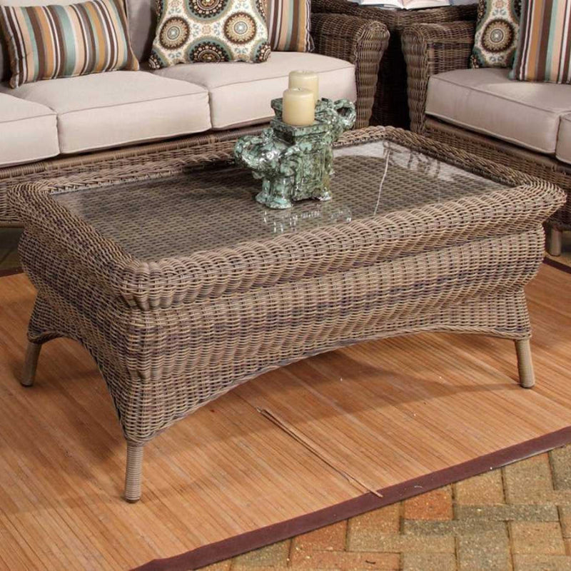 South Sea Rattan Provence Wicker Outdoor Coffee Table