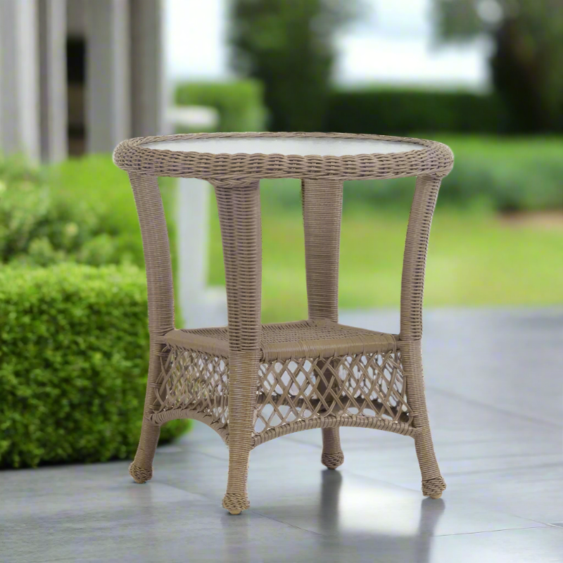 South Sea Rattan Savannah Wicker Outdoor End Table