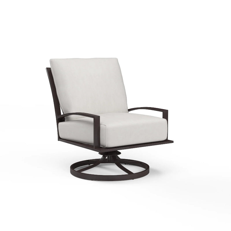 Sunset West La Jolla Aluminum Outdoor Swivel Rocking Club Chair