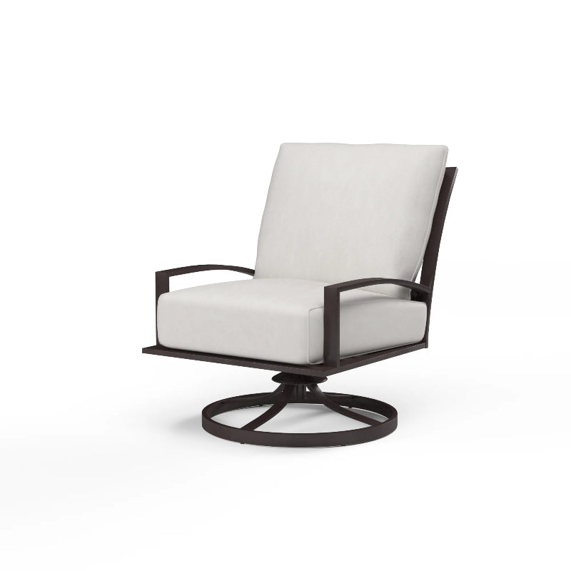 Sunset West La Jolla Aluminum Outdoor Swivel Rocking Club Chair