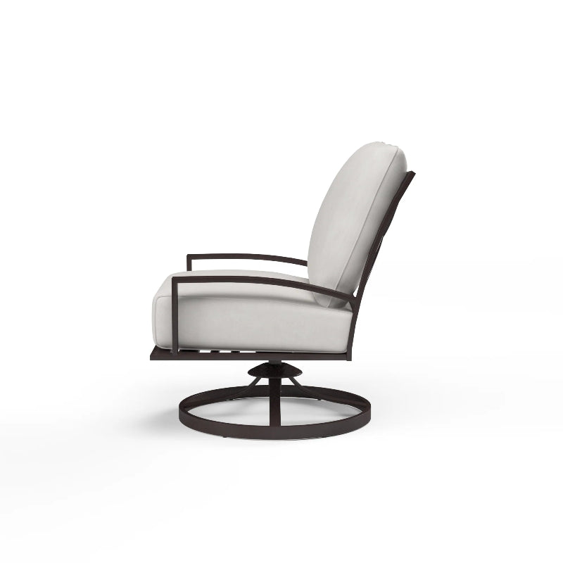 Sunset West La Jolla Aluminum Outdoor Swivel Rocking Club Chair