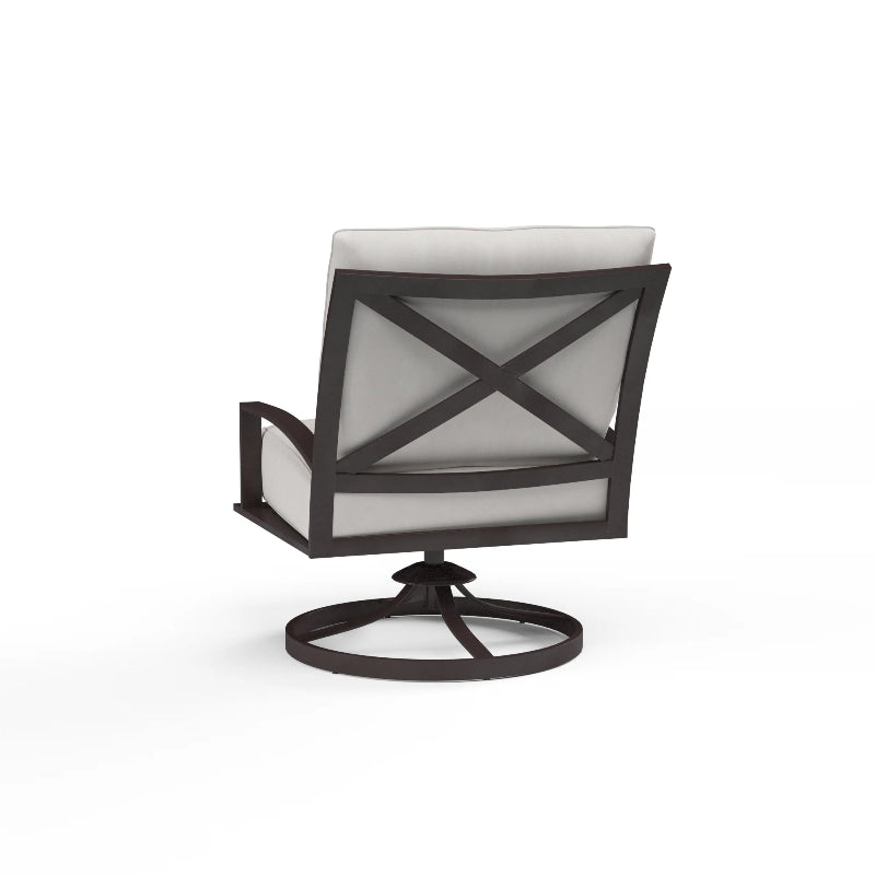 Sunset West La Jolla Aluminum Outdoor Swivel Rocking Club Chair