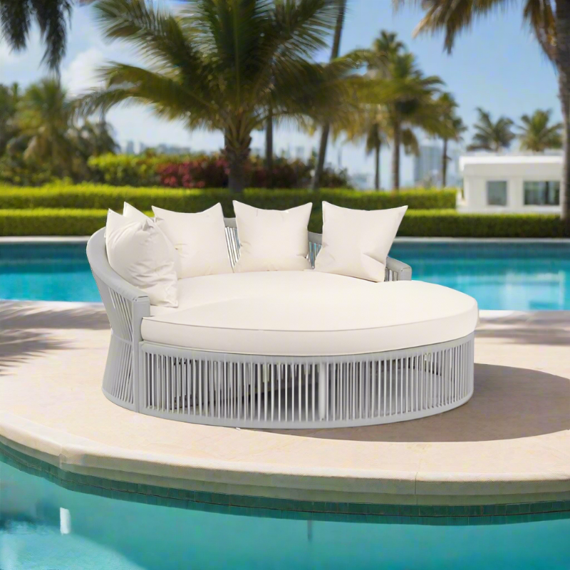 Sunset West Miami Rope Aluminum Outdoor Daybed
