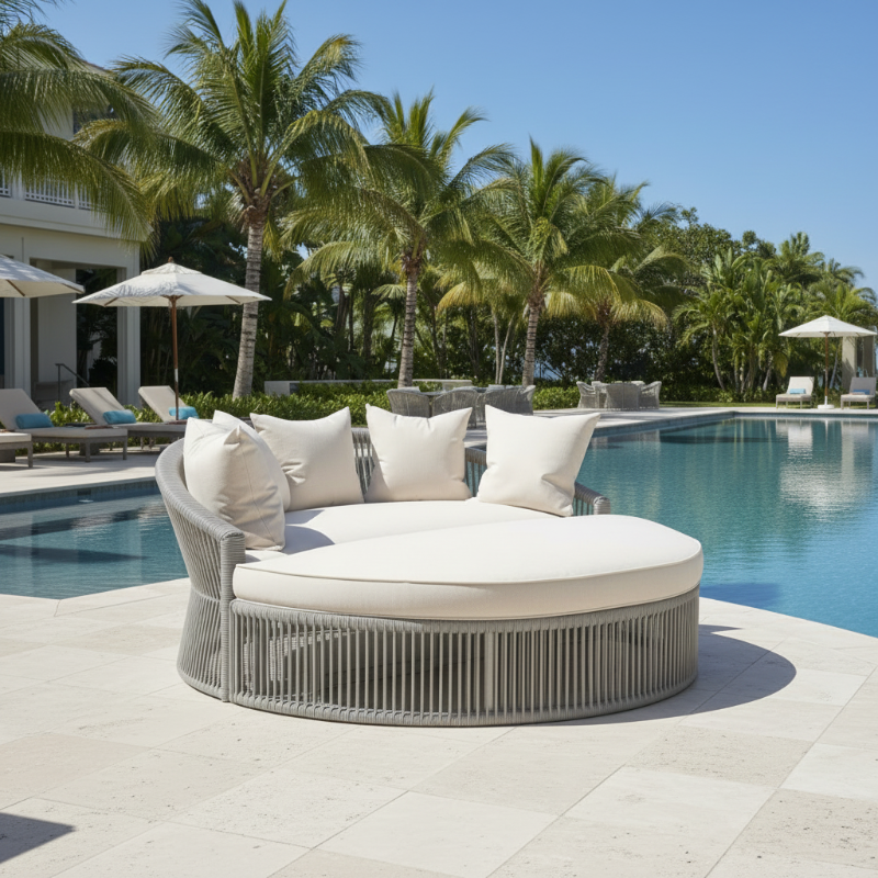 Sunset West Miami Rope Aluminum Outdoor Daybed