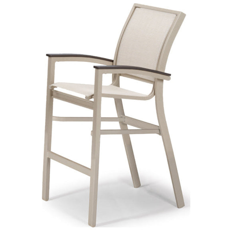 Telescope Casual Bazza MGP Aluminum Outdoor Sling Stacking Balcony Height Café Chair