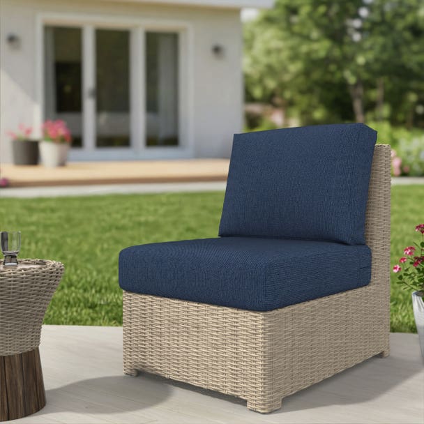 NorthCape International Terraza Wicker Outdoor Sectional Middle Chair