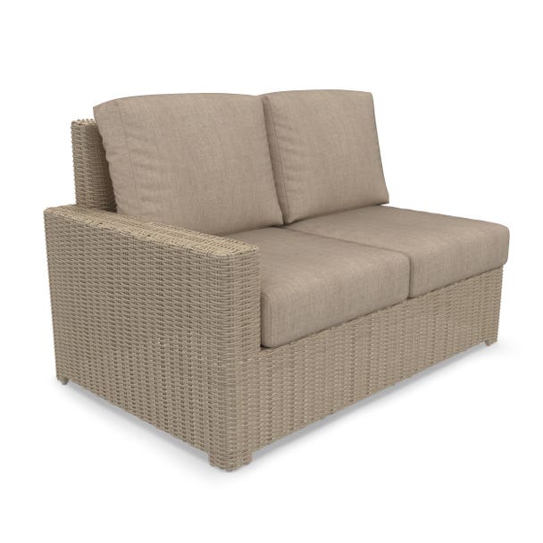 NorthCape International Terraza Wicker Outdoor Right Arm Sectional Loveseat