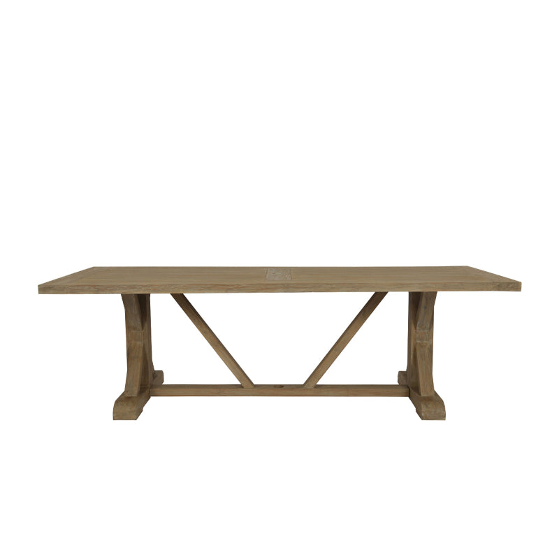 Sunset West Coastal Teak Outdoor Trestle Dining Table