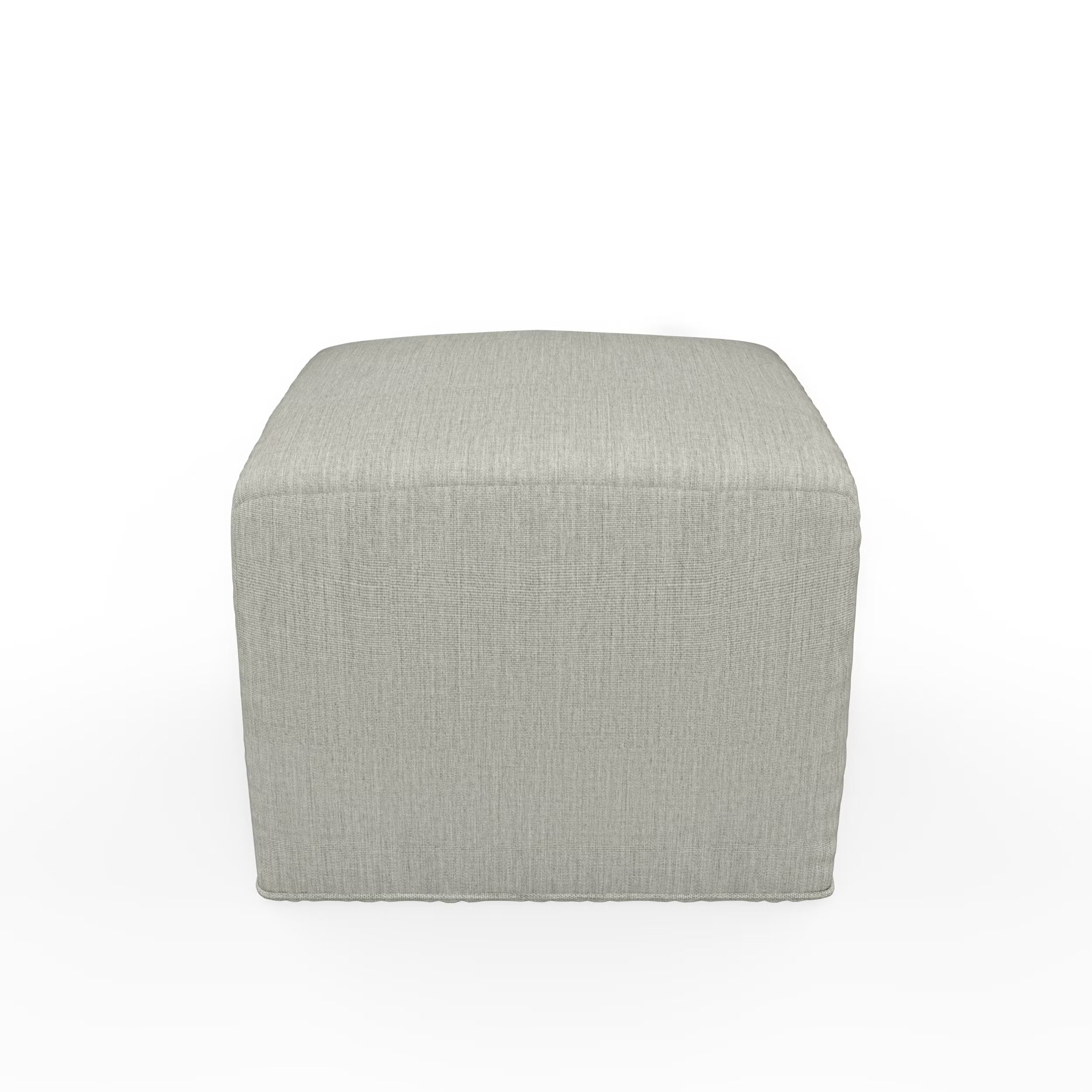 Forever Patio Tuscino Recycled Poly Lumber Outdoor Cube Ottoman