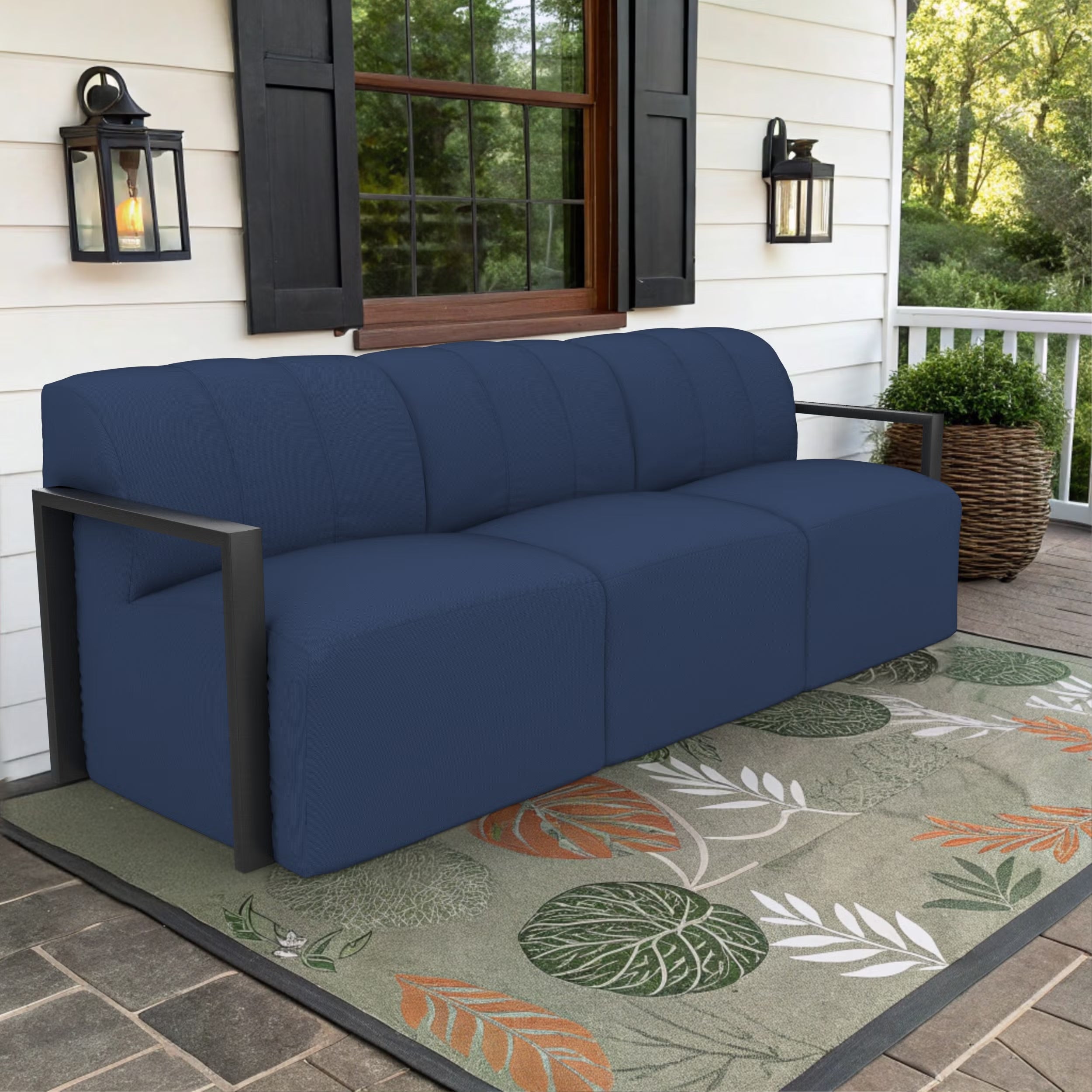 Forever Patio Tuscino Recycled Poly Lumber Outdoor 3-Seater Sofa