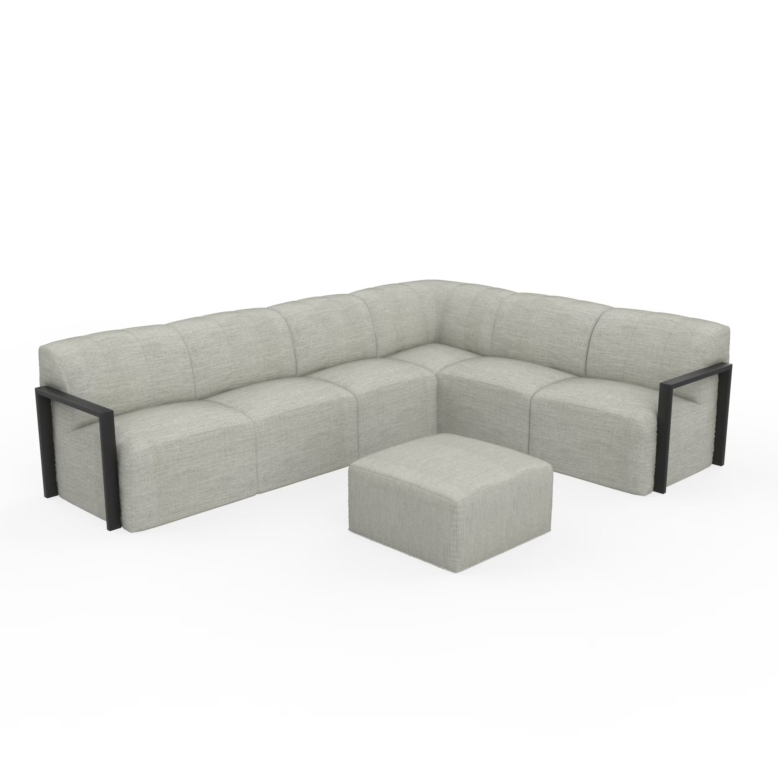 Forever Patio Tuscino Recycled Poly Lumber Outdoor 6-Person Conversation Set