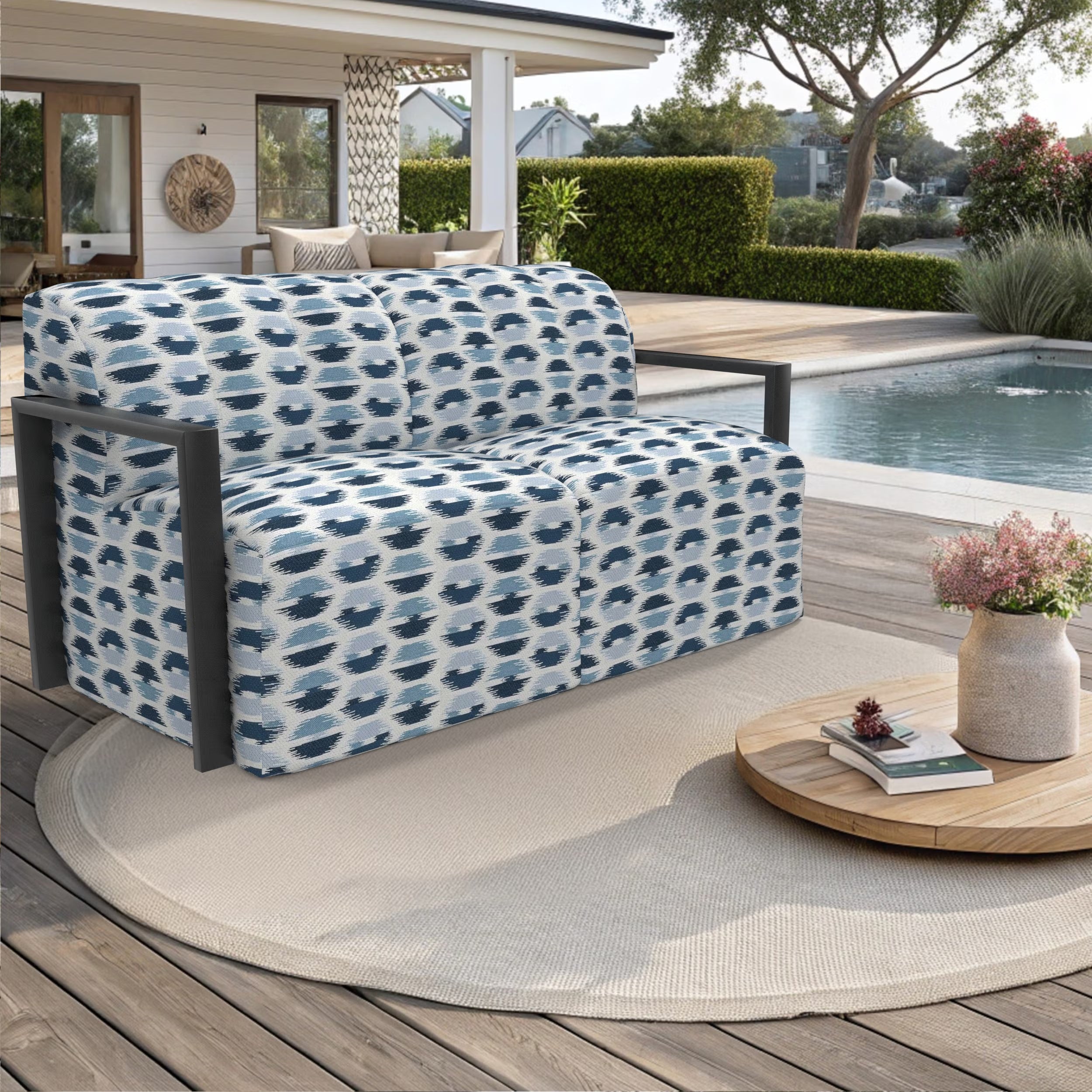 Forever Patio Tuscino Recycled Poly Lumber Outdoor Loveseat