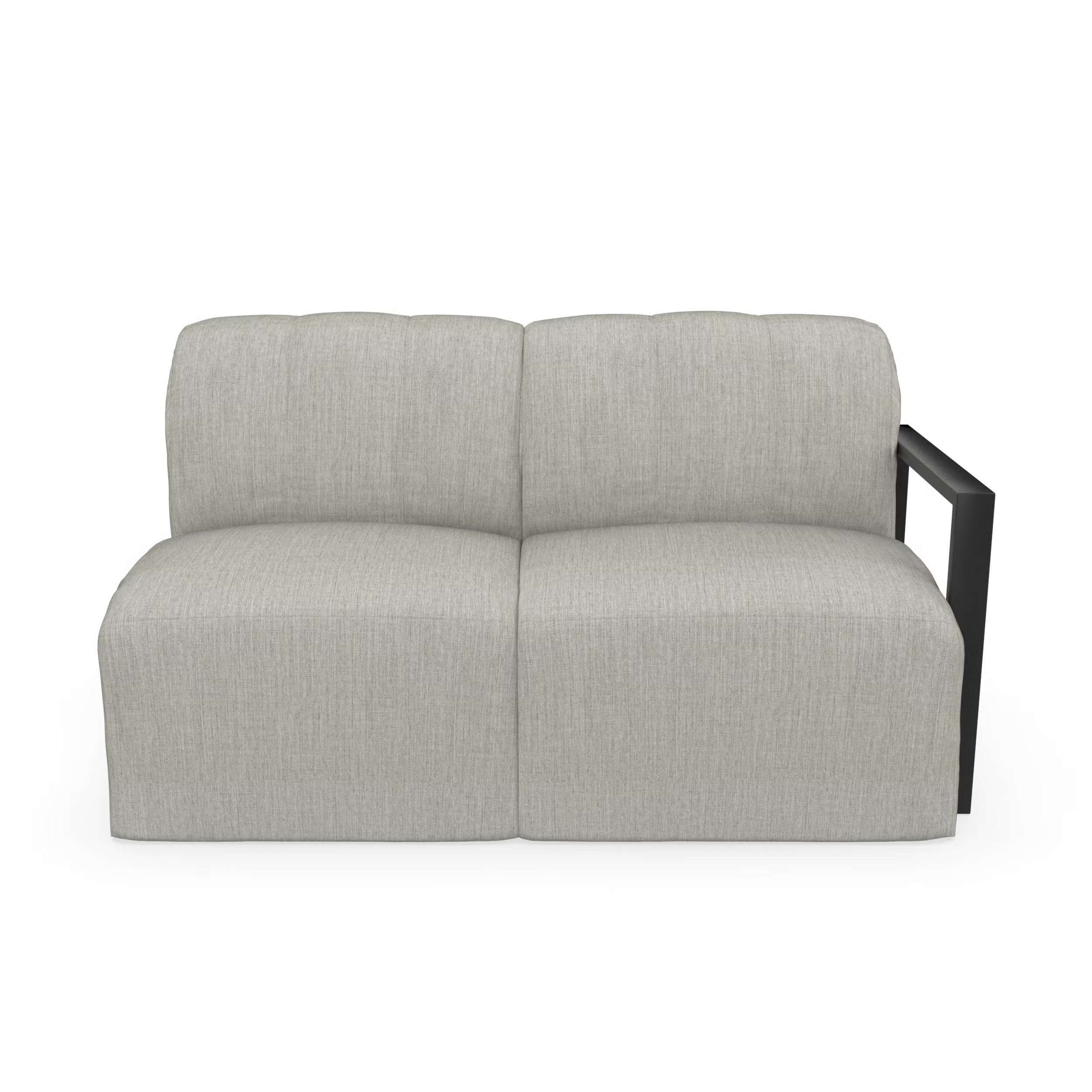 Forever Patio Tuscino Recycled Poly Lumber Outdoor Sectional Left Arm Loveseat