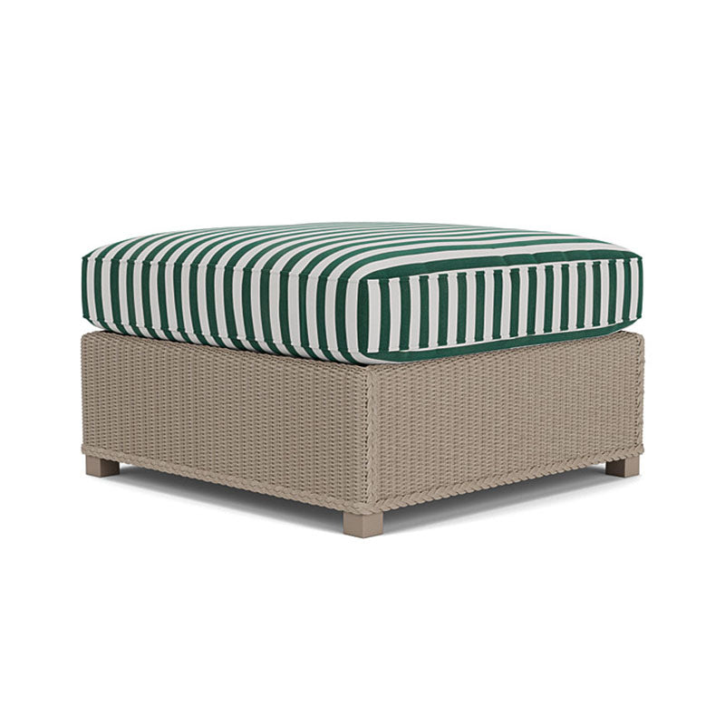 Lloyd Flanders Hamptons Wicker Outdoor Large Ottoman