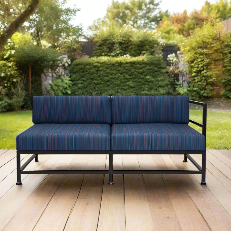 DecoScape Delano Aluminum Outdoor Right Arm Loveseat