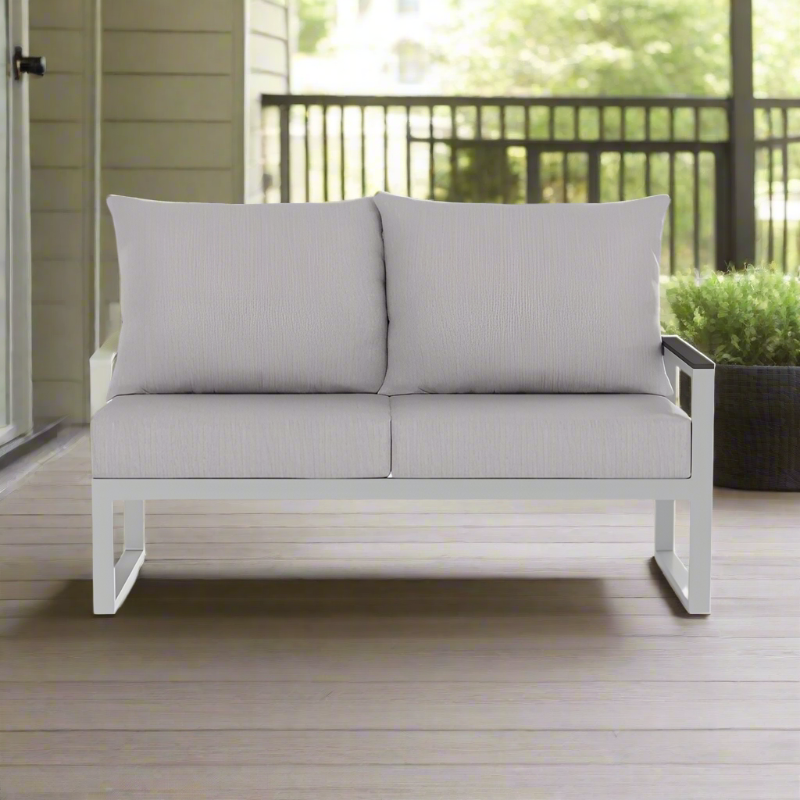 DecoScape Modera Aluminum Outdoor Right Arm Loveseat