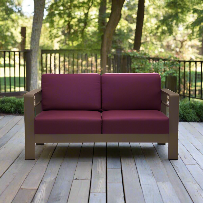 DecoScape Omni Aluminum Outdoor Loveseat