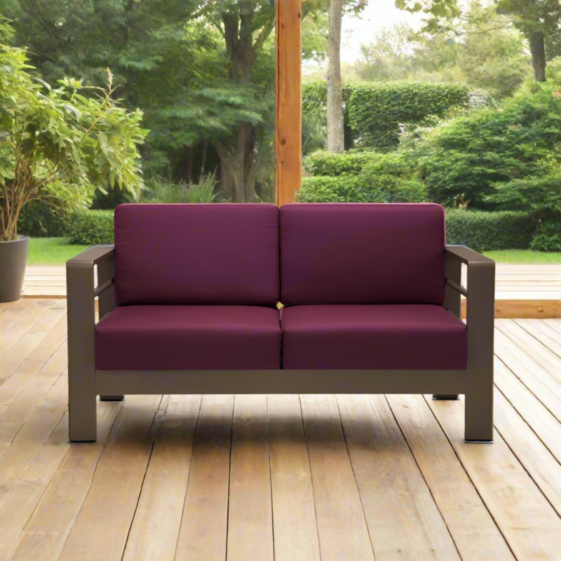 DecoScape Omni Aluminum Outdoor Loveseat