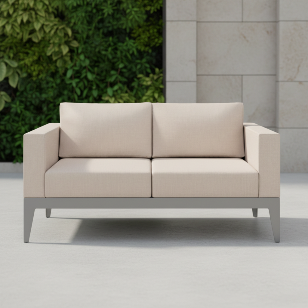 DecoScape South Beach Aluminum Outdoor Loveseat