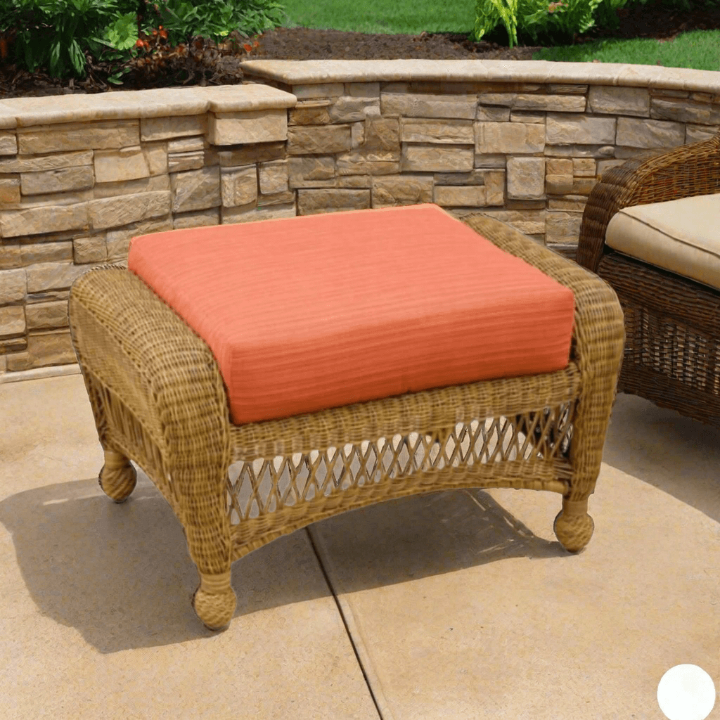 Replacement Cushions for NorthCape International Wicker Deep Seating Ottoman