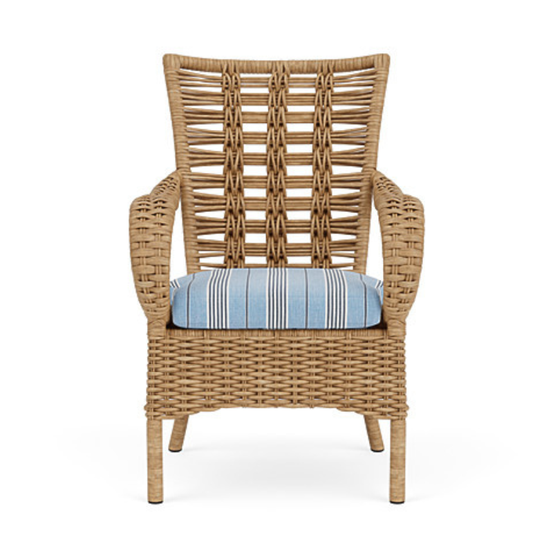 Lloyd Flanders Magnolia Woven Vinyl  Dining Armchair