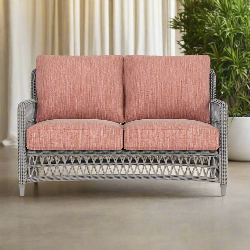 Lloyd Flanders Mackinac Woven Vinyl Outdoor Loveseat
