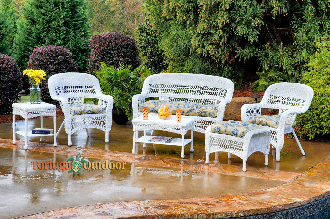 6 piece best sale wicker outdoor furniture