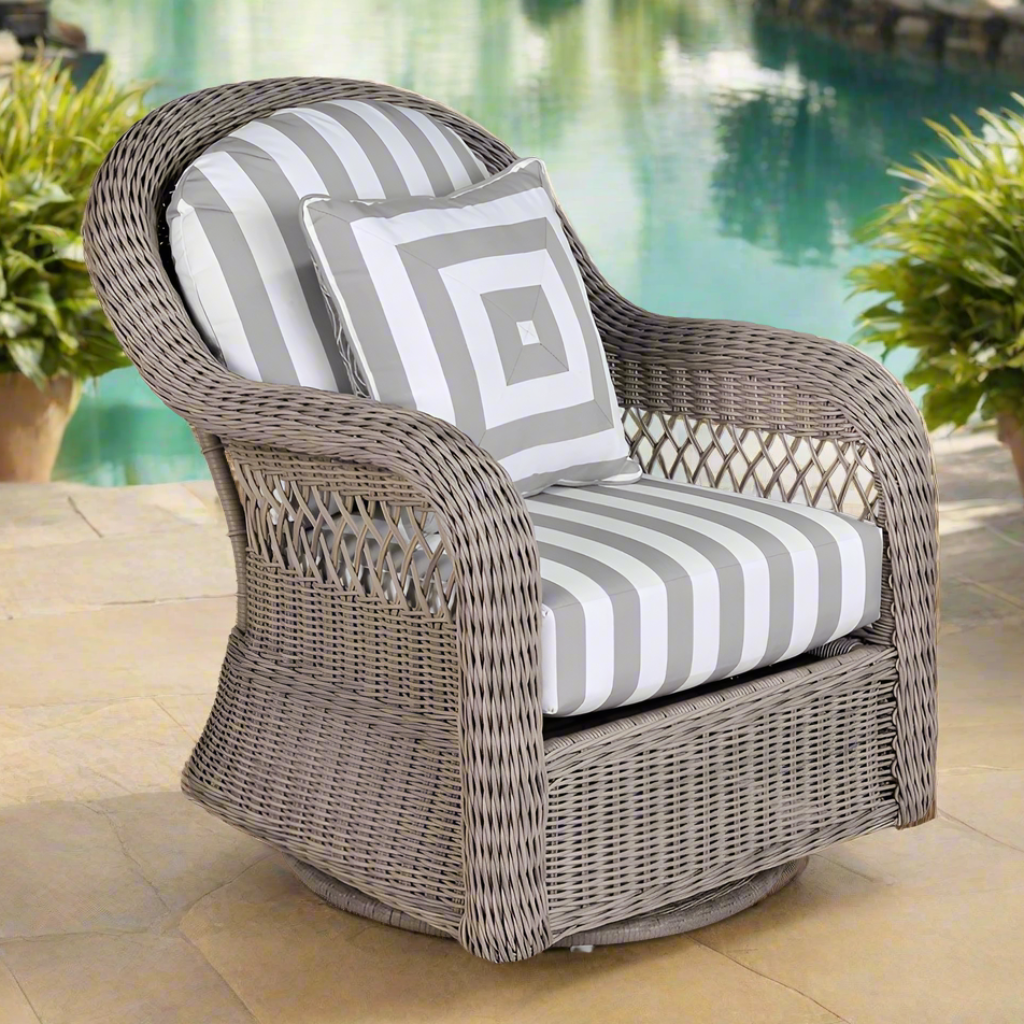 South Sea Rattan Arcadia Wicker Swivel Glider