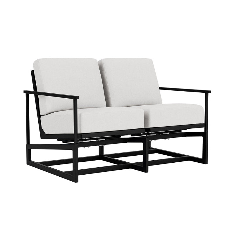 Lloyd Flanders Summit Aluminum Outdoor Spring Rocker Loveseat
