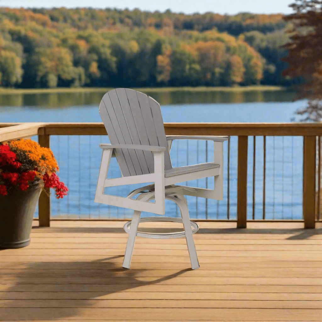 Telescope Casual Newport Adirondack Bar Height Swivel Armchair