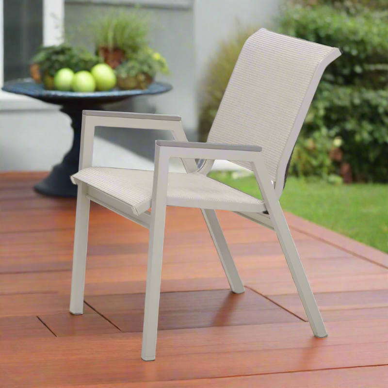 Telescope Casual Bazza MGP Aluminum Outdoor Sling Stacking Bistro Chair