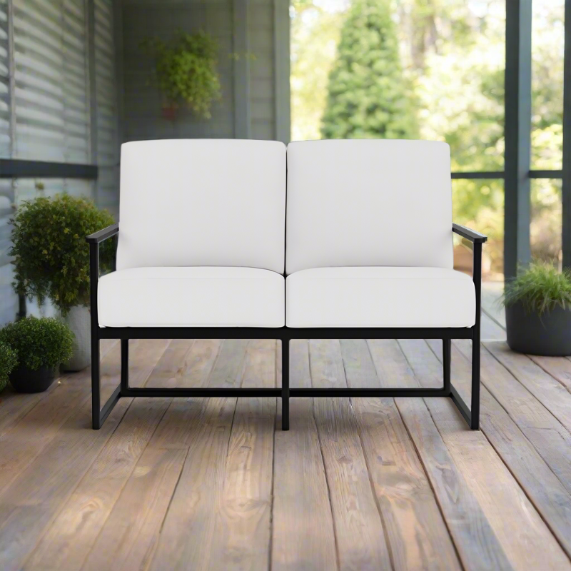 Lloyd Flanders Summit Aluminum Outdoor Loveseat