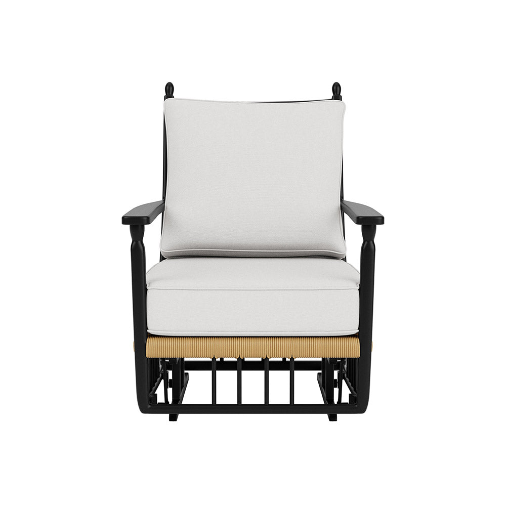 Lloyd Flanders Low Country Woven Vinyl Outdoor Glider Lounge Chair
