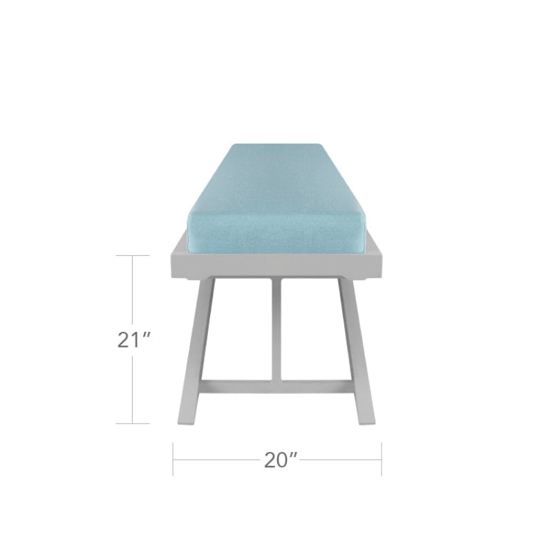 DecoScape Dynasty Aluminum Outdoor 120-Inch Bench