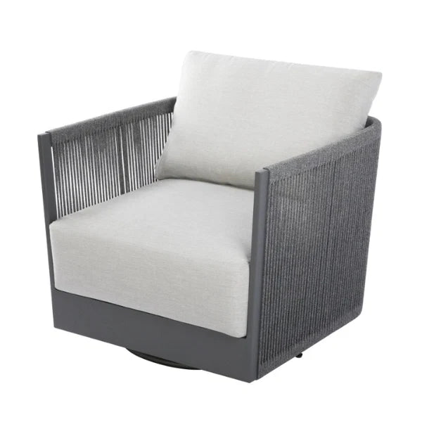 Elementi Capri Rope Outdoor Swivel Chair