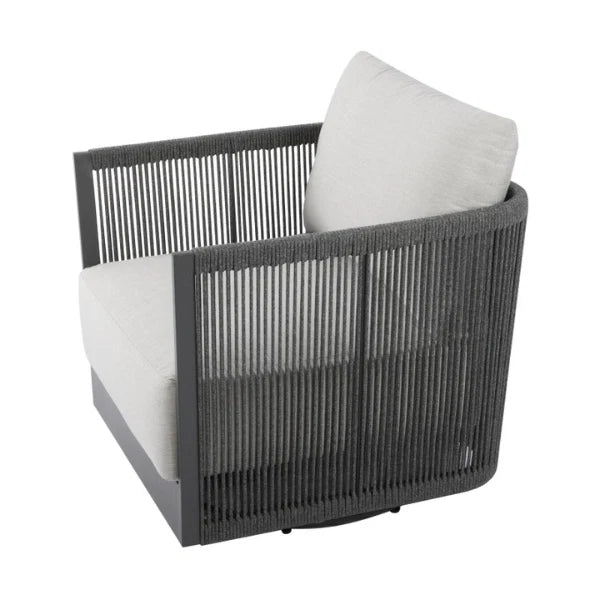 Elementi Capri Rope Outdoor Swivel Chair