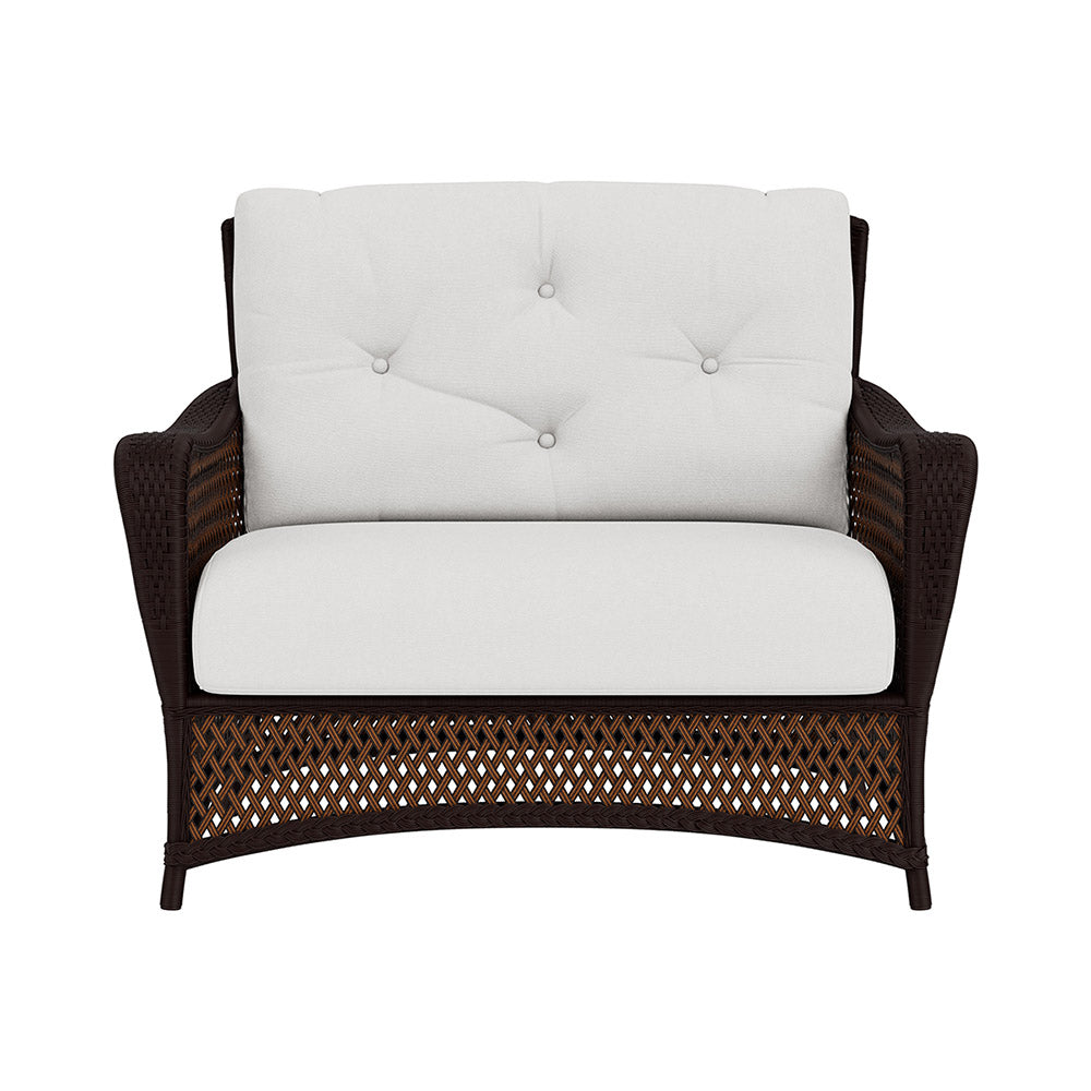 Lloyd Flanders Grand Traverse Wicker Outdoor Chair And A Half