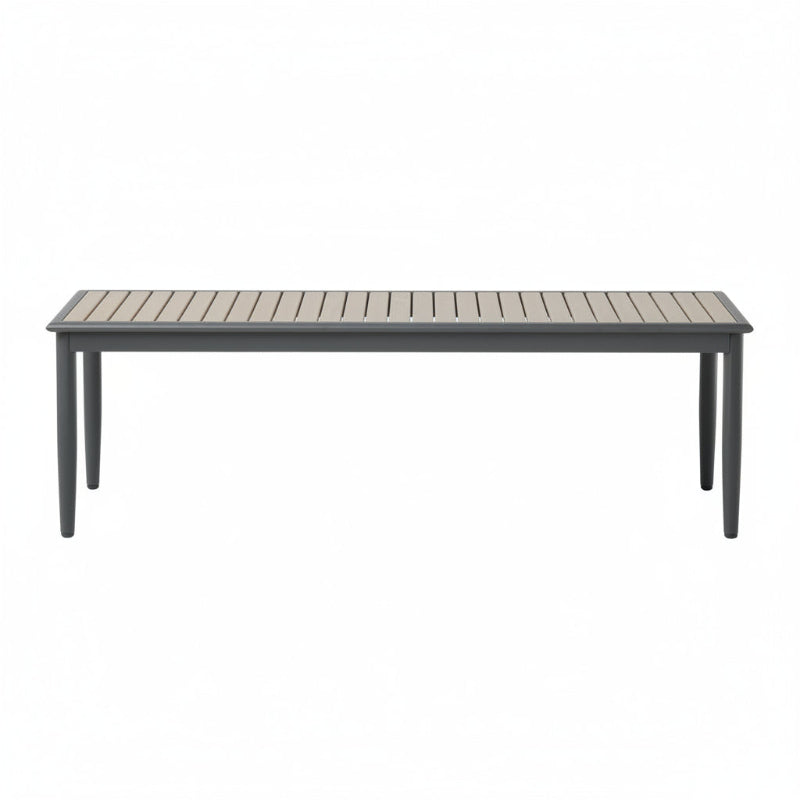 Alfresco Home Genevieve Polywood Aluminum Outdoor Dining Bench