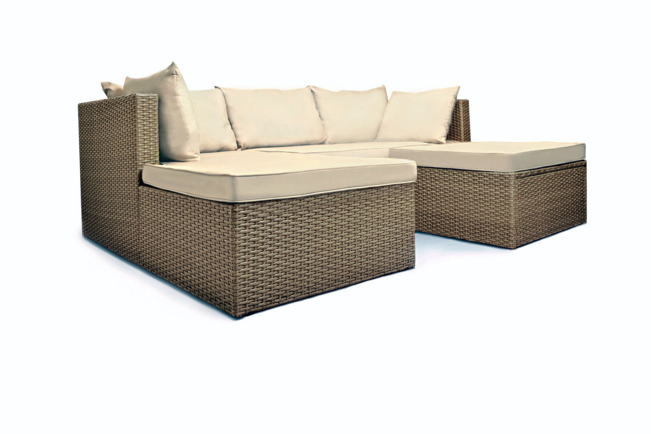 Tortuga Outdoor Space Saver Sectional (Quick Ship)