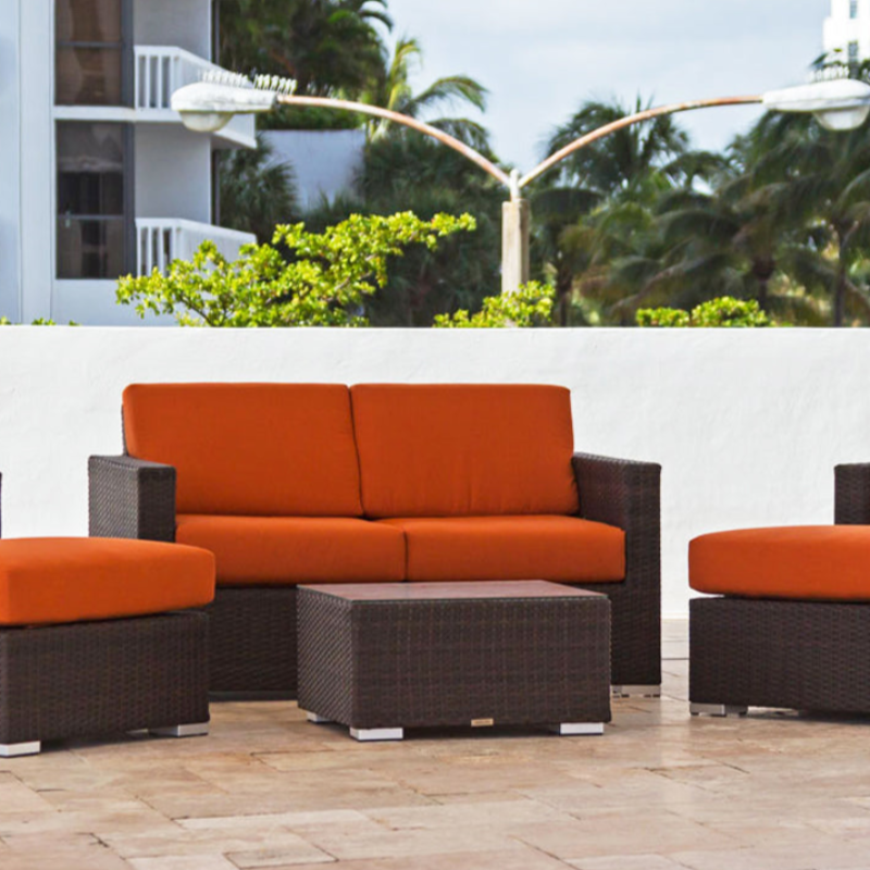DecoScape Lucaya Wicker Outdoor Loveseat