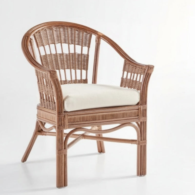 South Sea Rattan Bermuda Wicker Indoor Captains Chair
