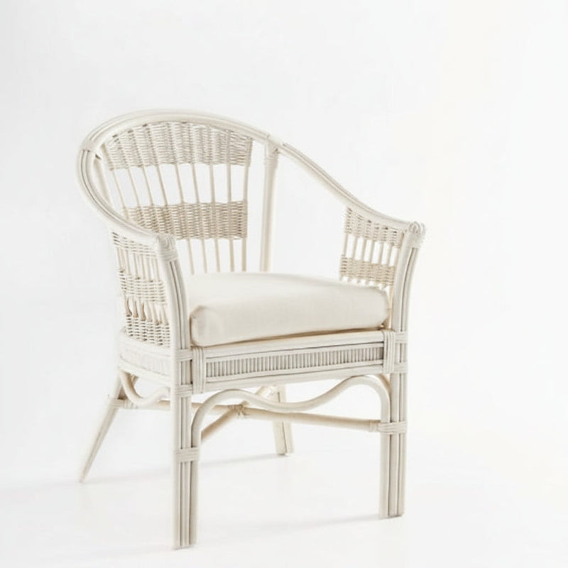 South Sea Rattan Bermuda Wicker Indoor Captains Chair
