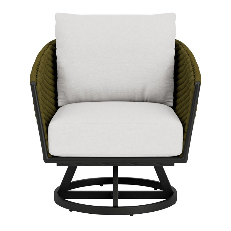 Lloyd Flanders Escape Aluminum Outdoor Swivel Lounge Chair