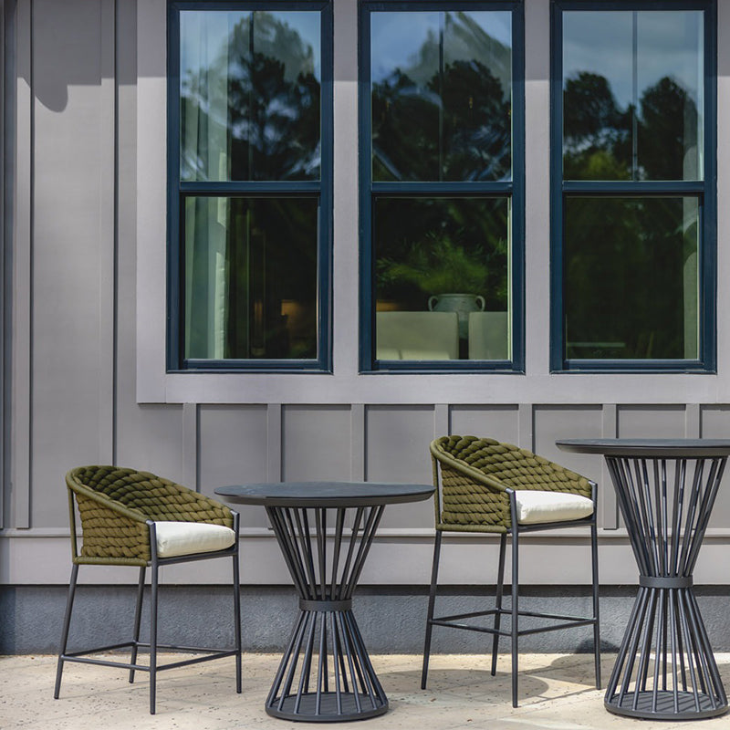 Lloyd Flanders Escape Aluminum Outdoor Balcony Stool