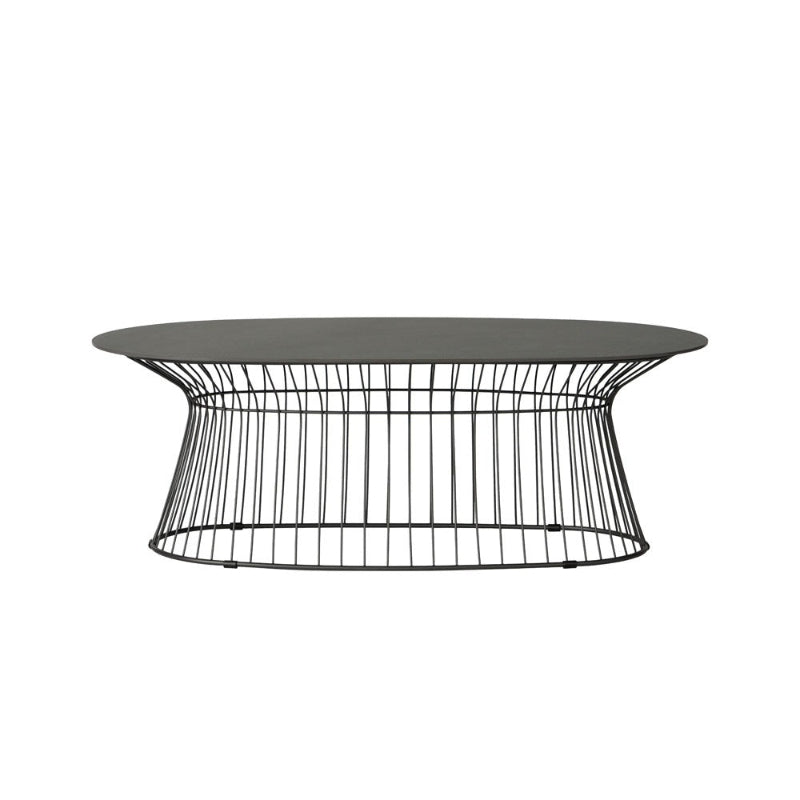 Lloyd Flanders Escape Aluminum Outdoor 47.5" Oval Cocktail Table