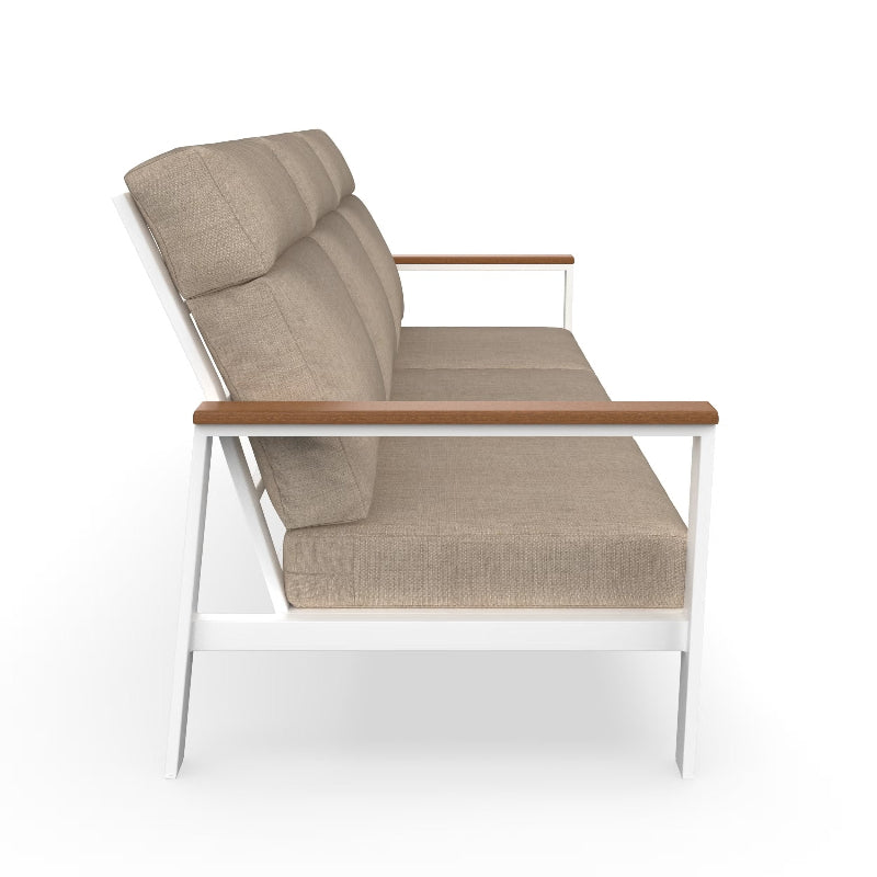 NorthCape International Ashford Aluminum Outdoor 3-Seater Sofa