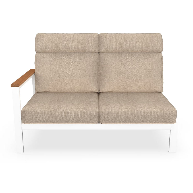 NorthCape International Ashford Aluminum Outdoor Sectional Right Arm Loveseat