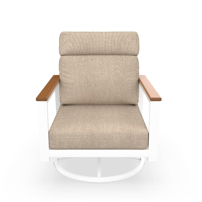 NorthCape International Ashford Aluminum Outdoor Swivel Rocking Chair